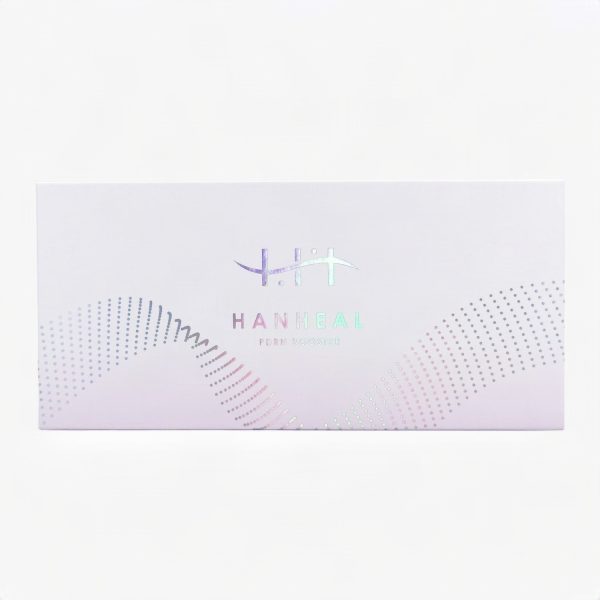 Authentic Hanheal PDRN skin booster packaging showing holographic security foil to verify original Korean aesthetics product