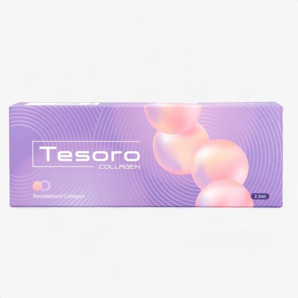 Tesoro Collagen skin booster box on plain neutral background