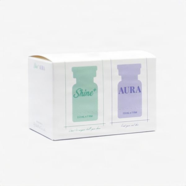 shine plus aura skin booster box angle view