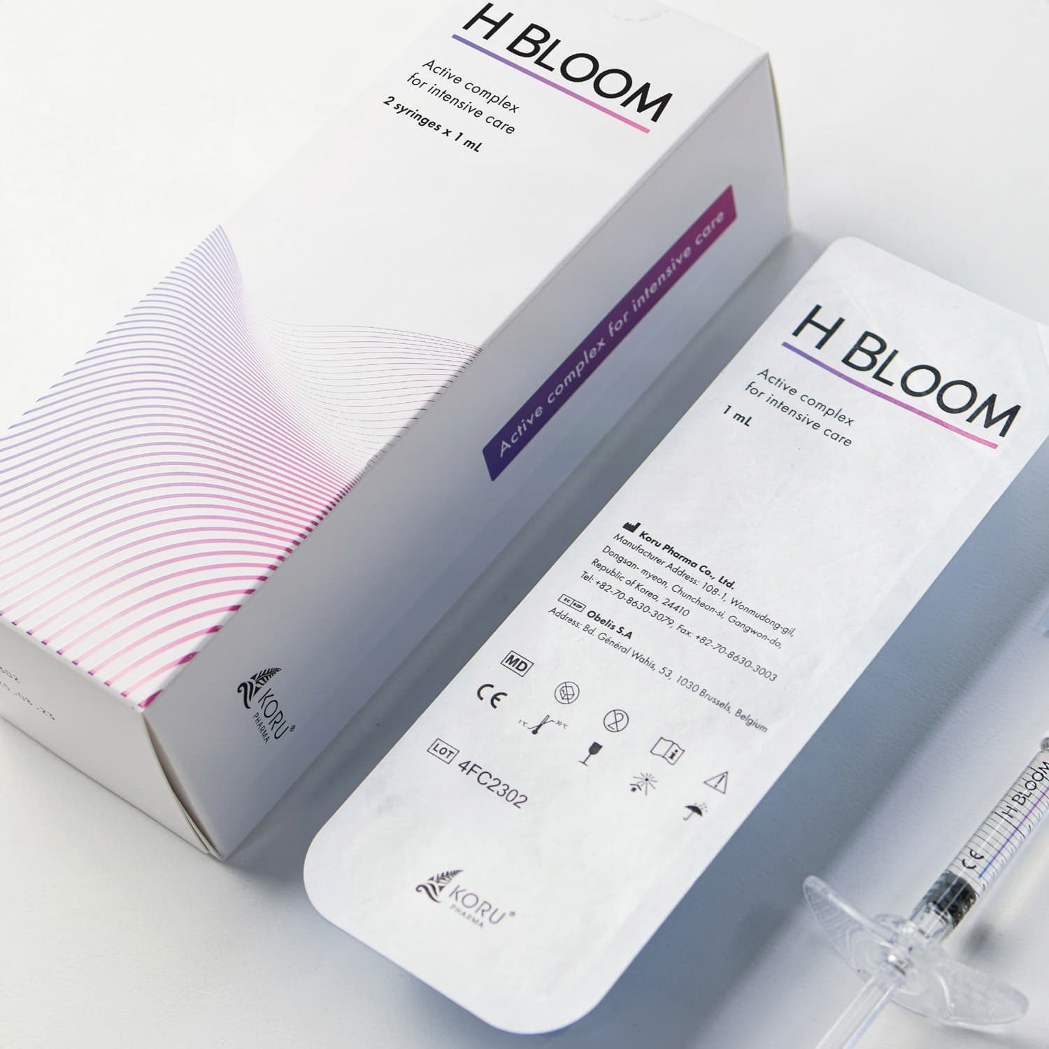 H Bloom Scalp Booster Hair Filler CE with hyaluronic acid and four active peptides for scalp and hair