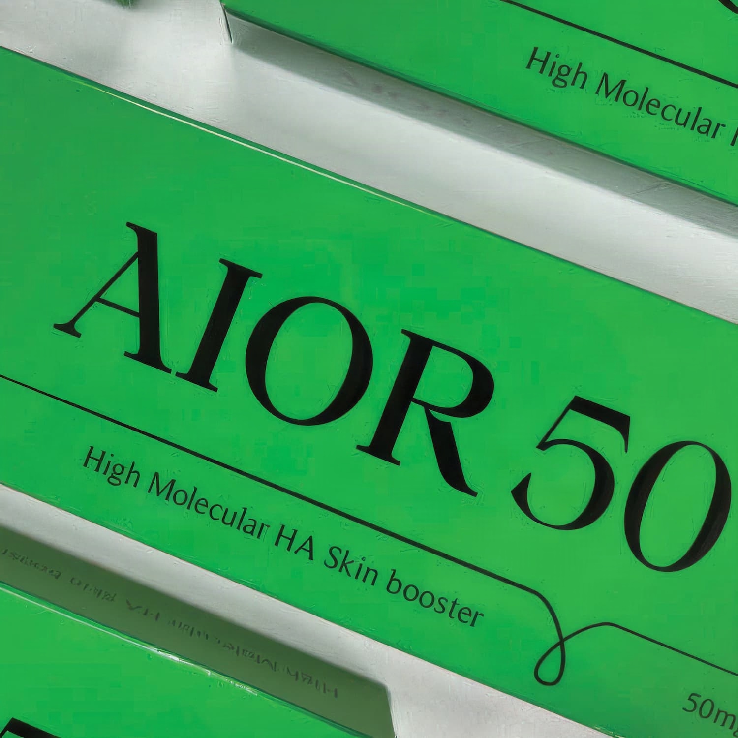 AIOR 50 high molecular hyaluronic acid skin booster with 50mg pure HA per 2ml